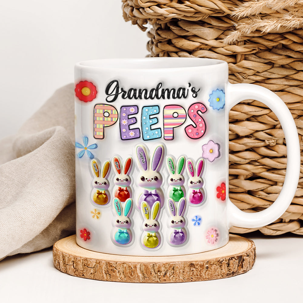 Personalized Gifts For Grandma Coffee Mug 03ohqn240125 Grandma's Peeps Easter Gifts