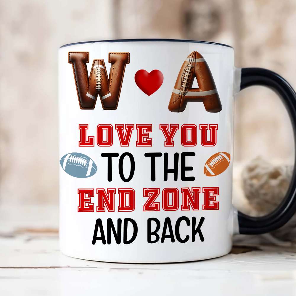 Personalized Gifts For Couple Love Football Sport Accent Mug 04XQLU221024