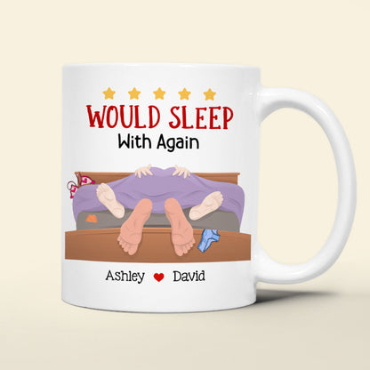 Personalized Gift For Couple Mug Would Sleep With Again