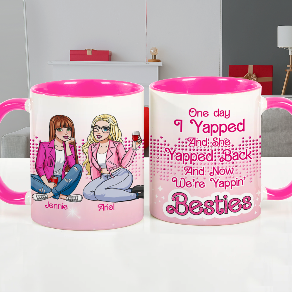 Personalized Gifts For Besties Accent Mug Yappin Besties 04XQLU021224HH