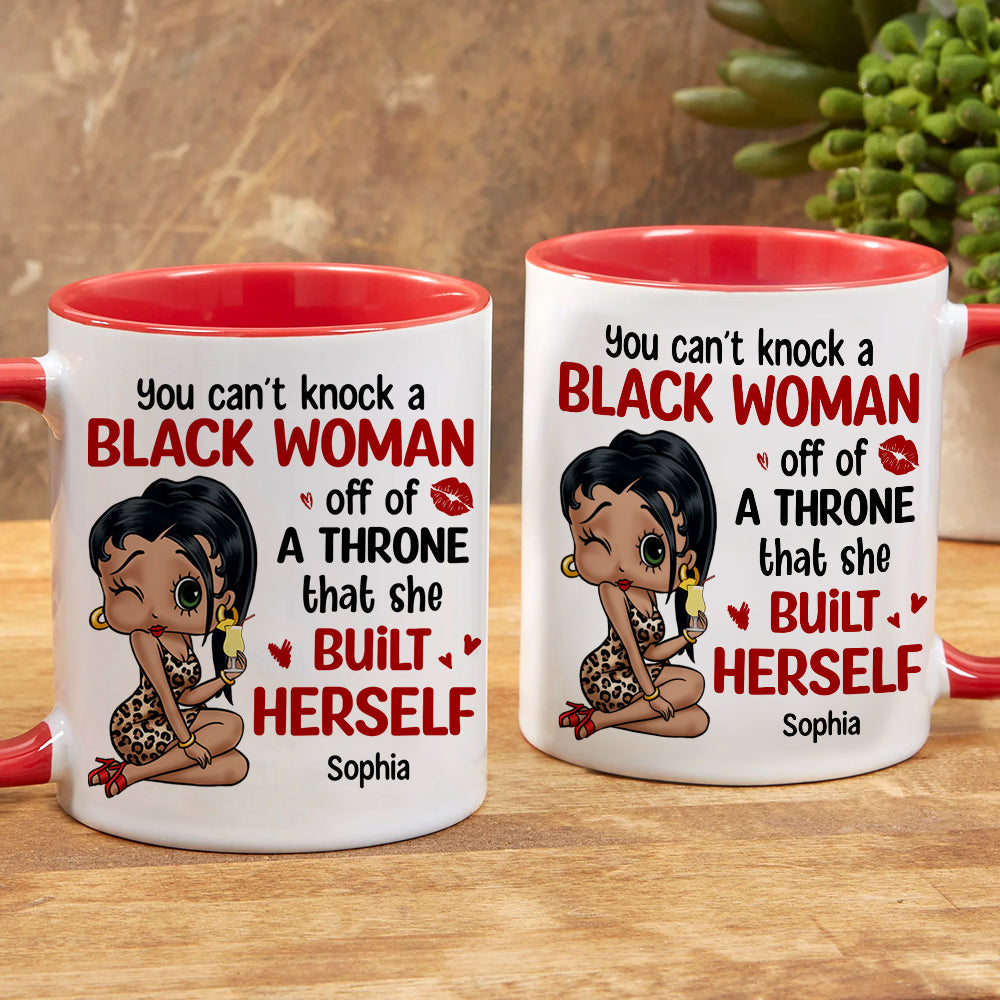 Can't Knock A Black Woman Off Personalized Coffee Mug 03HTTN270723HH-01