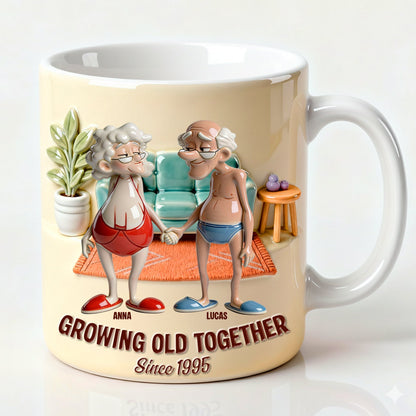 Growing Old Together Coffee Mug - Personalized Gifts For Couple 04natn171225