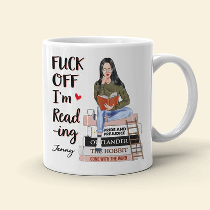 I'm Reading Book, Book Girl White Mug Gift