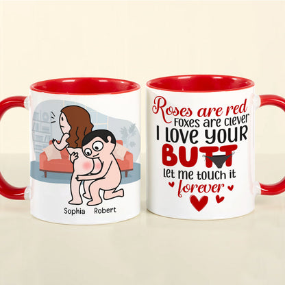 Roses Are Red, Personalized Mug, Gift For Naughty Couple