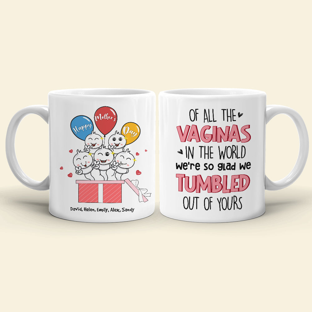 Gift For Mom, Personalized Mug, Funny Sperm Mug, Mother's Day Gift