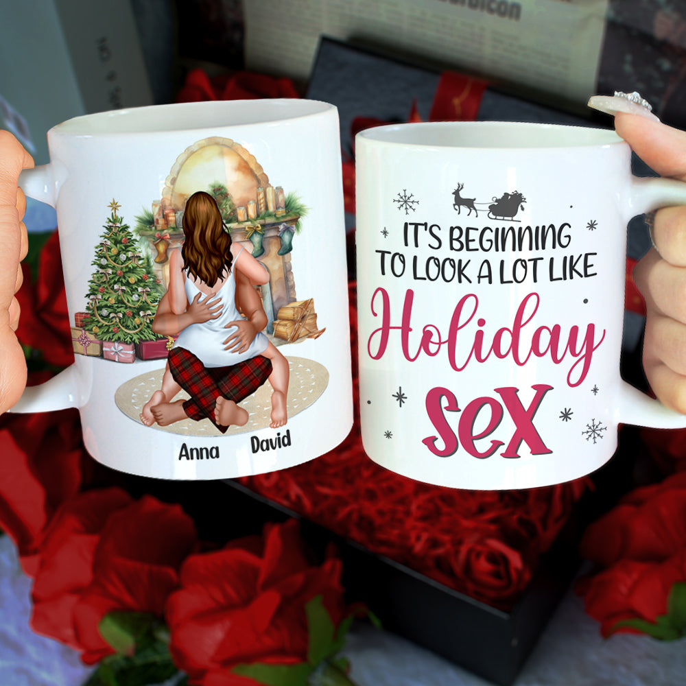 It's Beginning To Look A Lot Like Holiday Personalized Coffee Mug, Couple Gift