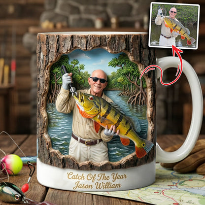 Fishing Coffee Mug Custom Photo Gifts For Fishing Lovers 03HULU311225