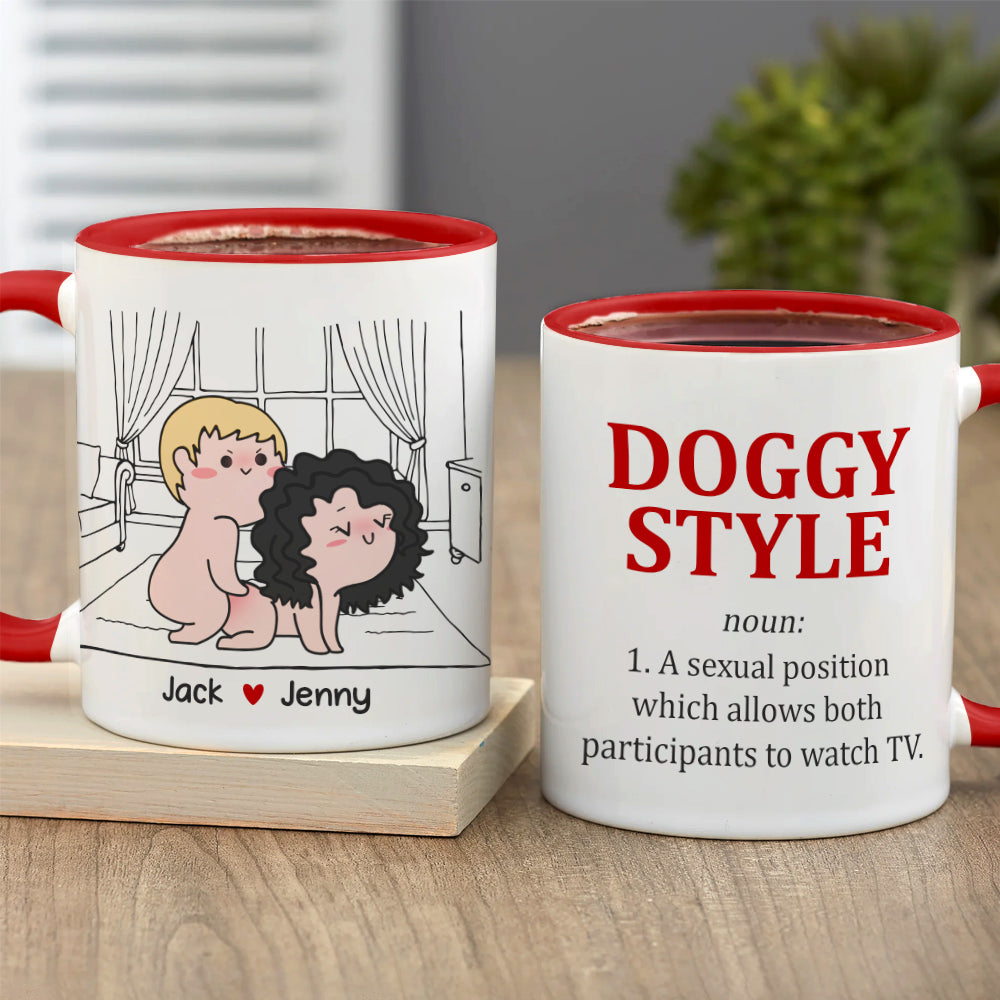Doggy Style, Personalized Tumbler, Funny Couple Tumbler, Gift For Couple