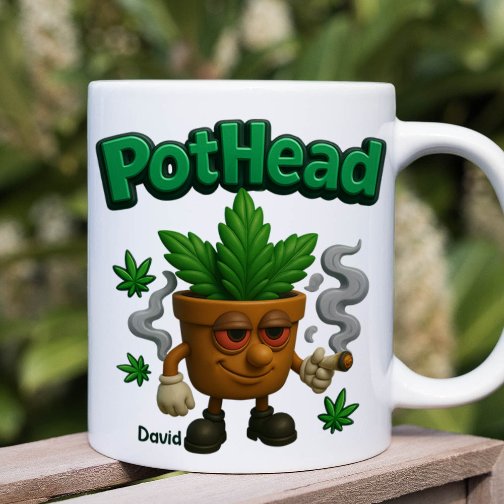 Pothead Mug Personalized Gifts for Smokers 01TOTN230525