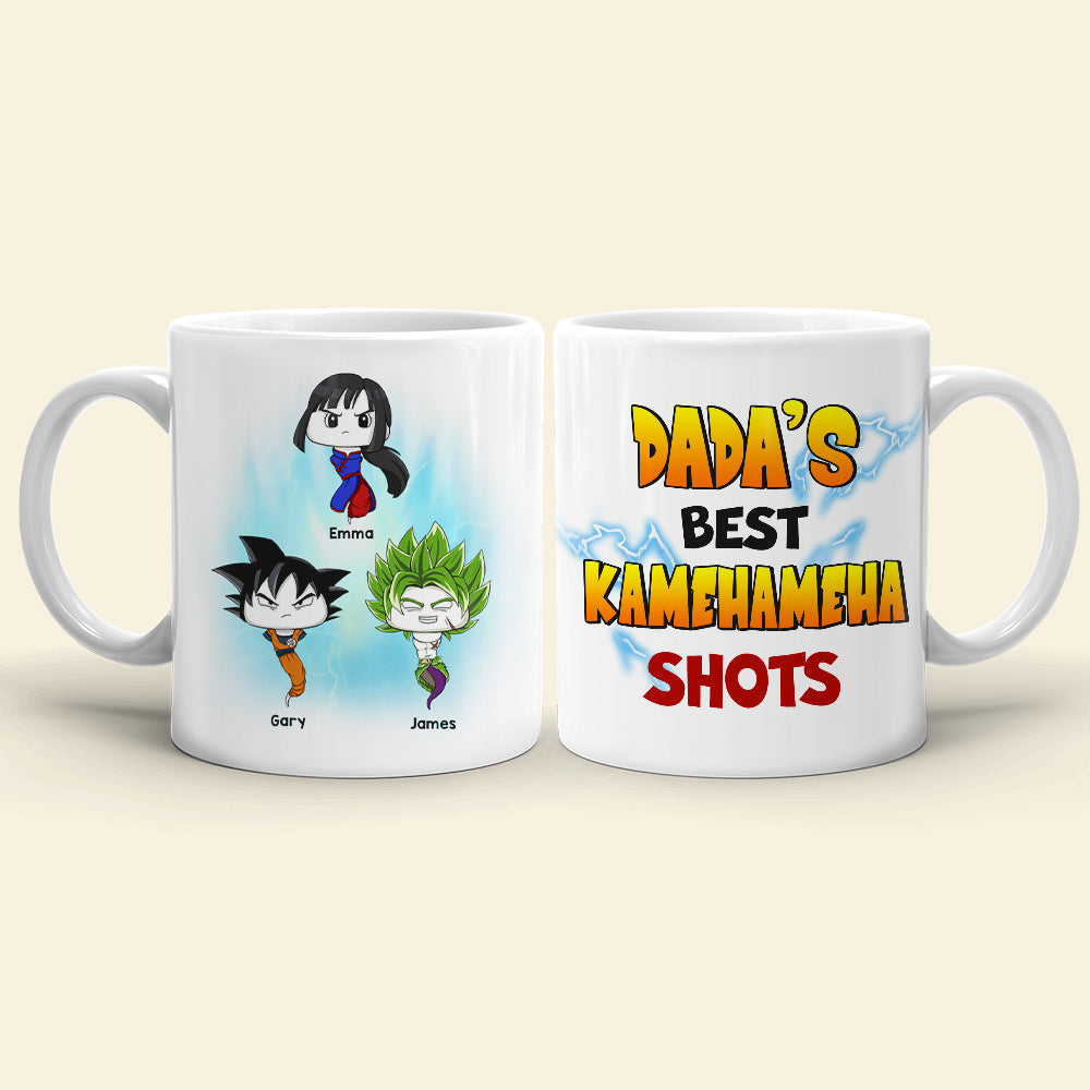 Dada's Best Shots, Gift For Dad, Personalized Mug, Funny Sperm Kids Mug 04TOHN140923HA 081123