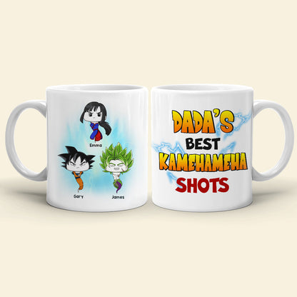 Dada's Best Shots, Gift For Dad, Personalized Mug, Funny Sperm Kids Mug 04TOHN140923HA 081123