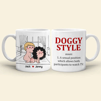 Doggy Style, Personalized Tumbler, Funny Couple Tumbler, Gift For Couple