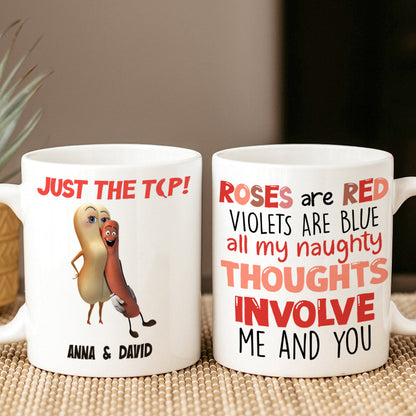 Personalized Gifts For Couple Coffee Mug All My Thoughts Involve Me And You 02OHPU120124