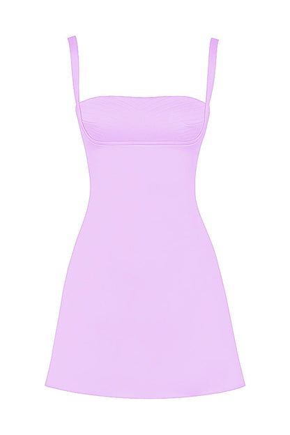 Square Neck A-line Charmaine Mini Dress