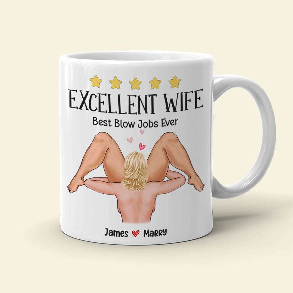 Sizzling Love, You Are Very Excellent, Personalized Coffee Mug For A Sexy Couple, Perfect Gifts for Couples,