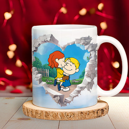 Personalized Gift For Couple Valentine Mug Cartoon Couple 01OHLU191224HG