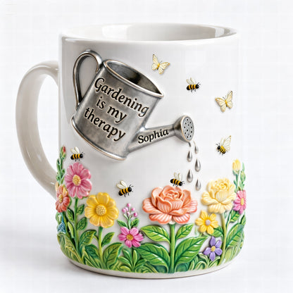 Gardening Therapy Coffee Mug - Personalized Gifts For Garden Lovers 06toqn291225