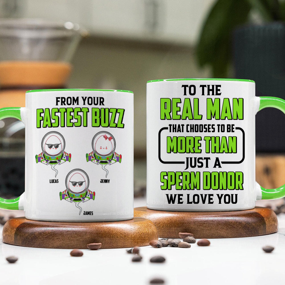 Funny Sperm Dad Accent Mug - Personalized Gifts For Dad 02PJTN190525