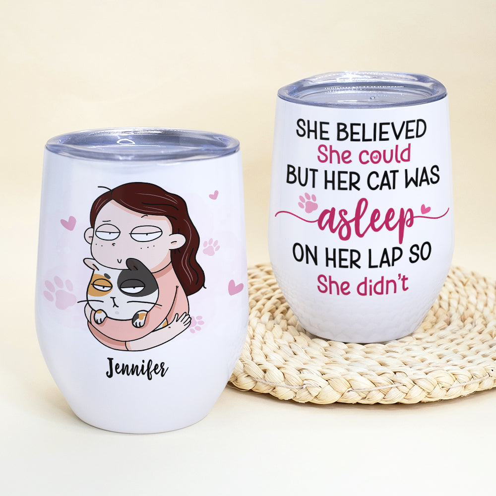 She Believed She Could, Gift For Cat Lover, Personalized Mug, Cat Mom Mug, Anniversary Gift