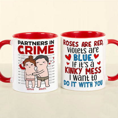 If It's A Kinky Mess I Want To Do It With You-Gift For Couple-Personalized Coffee Mug- Funny Couple Mug