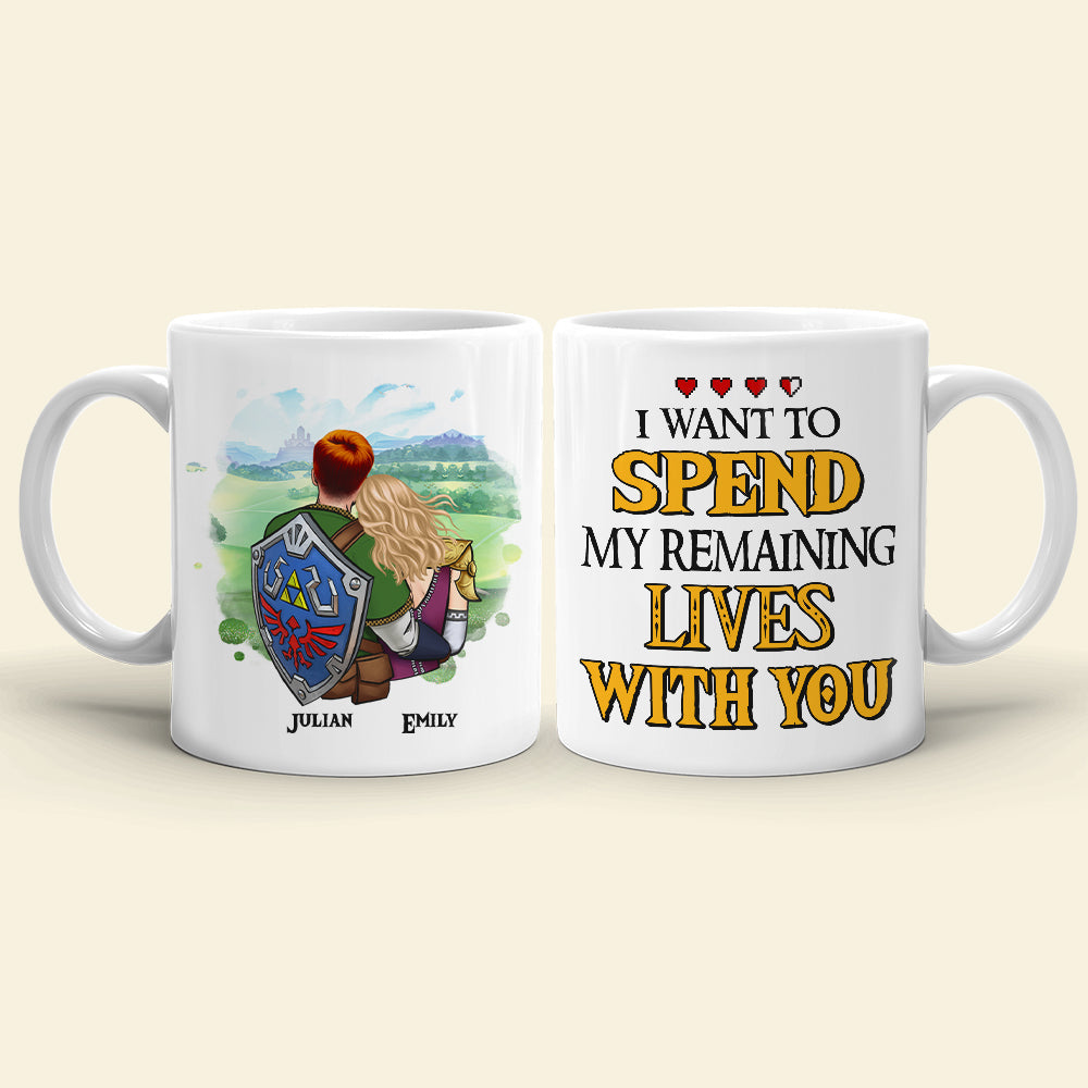 I Want To Spend My Remaining Lives With You, Personalized Mug 05NAHN200623HH