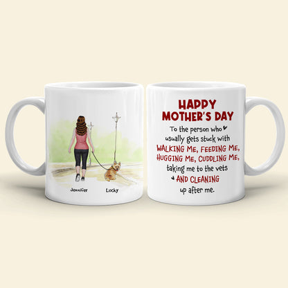 Happy Mother's Day, Gift For Mom, Personalized Mug, Dog Mom Mug, Mother's Day Gift