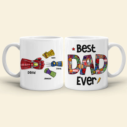 Family 07QHHN160523HA Personalized Dad And Children Coffee Mug