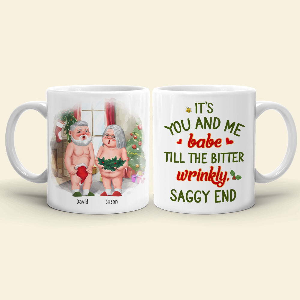 It's You And Me Babe, Couple Gift, Personalized Mug, Funny Old Couple Mug, Christmas Gift