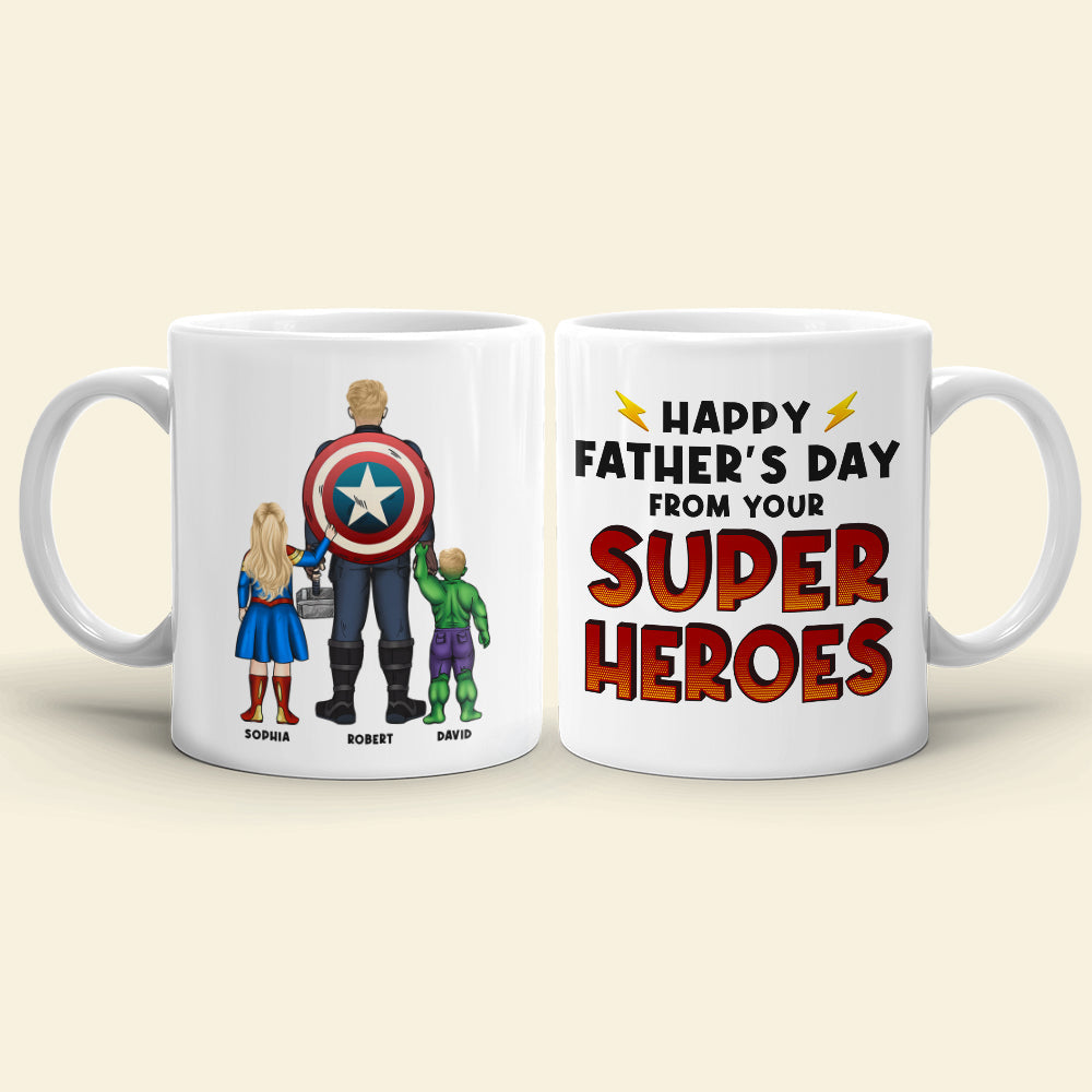 Dad Happy Father's Day, Personalized Coffee Mug, Best Dad Ever Mug, Gift For Dad 09acqn220523tm