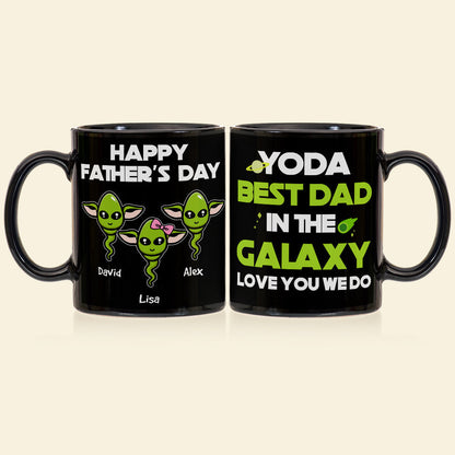 Personalized Dad Coffee Mug Best Dad In The Galaxy, Gift For Dad BLM-06HUHN300323