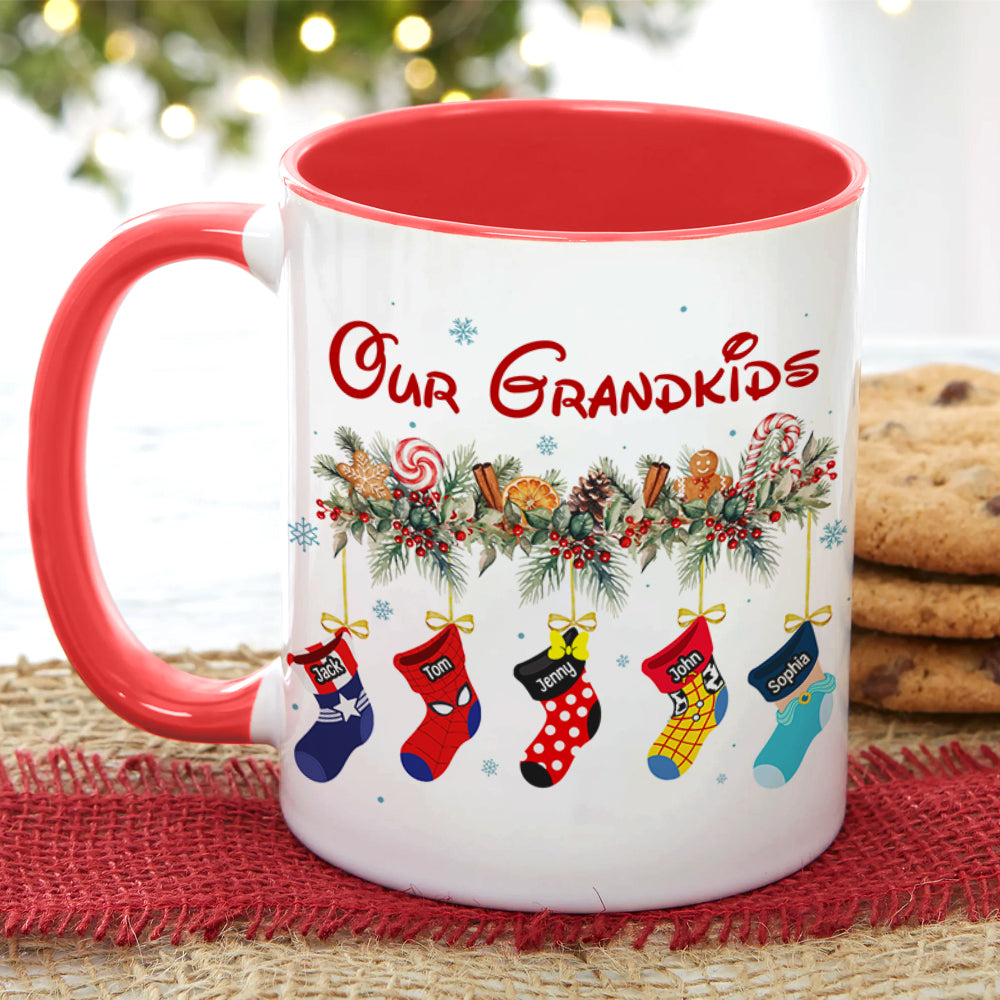 Grandma's Little Grandkid Socks 01natn301023 Personalized Accent Mug