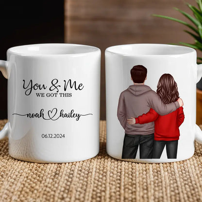 Personalized Couple Mug Romantic Ceramic Mug for Special Occasions Ideal Gift for Valentine's Day or Anniversaries