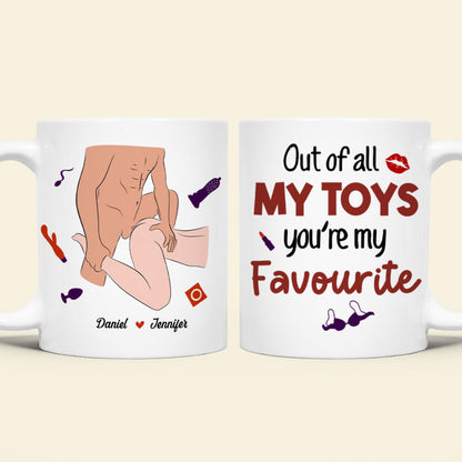Personalized Gifts For Couple Coffee Mug Out Of All My Toys You're My Favourite