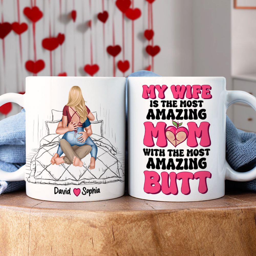 Personalized Gifts For Her Coffee Mug My Wife Is The Most Amazing Mom Funny Gifts For Mother's Day