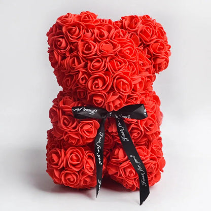 Valentine Foam Forever Rose Teddy Bear