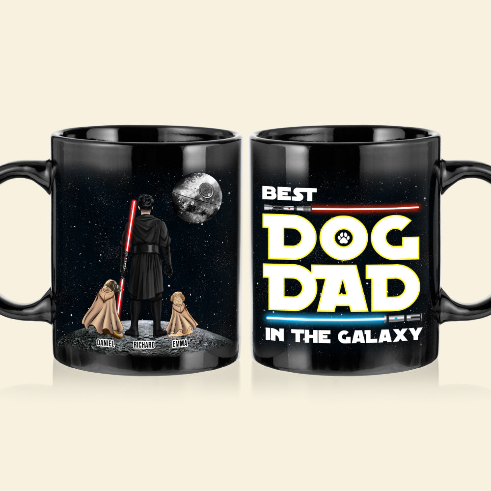 Personalized Gifts For Dad Coffee Mug Best Dog Dad In The Galaxy 012QHTH210324DAHHHG