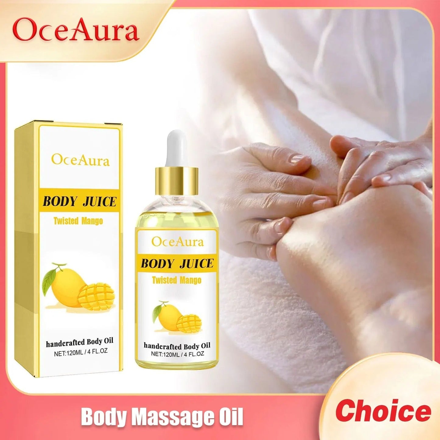 Mango Body Oil Moisturizing & Nourishing Massage Oil For Soft Skin, 100Ml