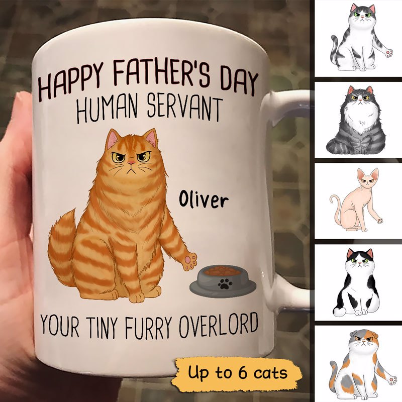 Sassy Cats Happy Father's Day Personlized Mug