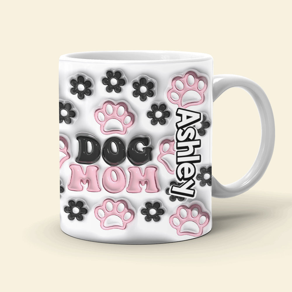 Dog Mom 02huhn281023 Personalized White Edge-to-edge Mug