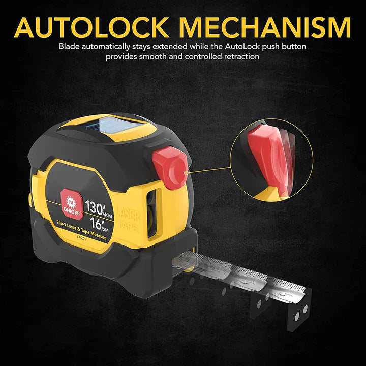 3-In-1 Digital Laser Measuring Tape
