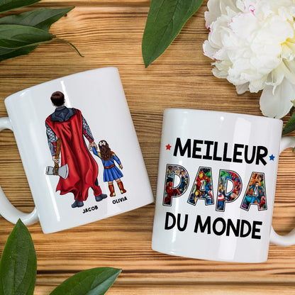 Mug Et Tasse Personnalisée Meilleur Papa Du Monde Cadeau De Fête Des Pères-012qhqn041223tm-mug2