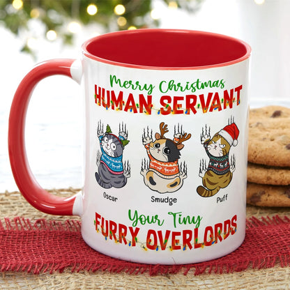 Merry Christmas-Personalized Accent Mug- Gift For Cat Lover- Christmas Gift