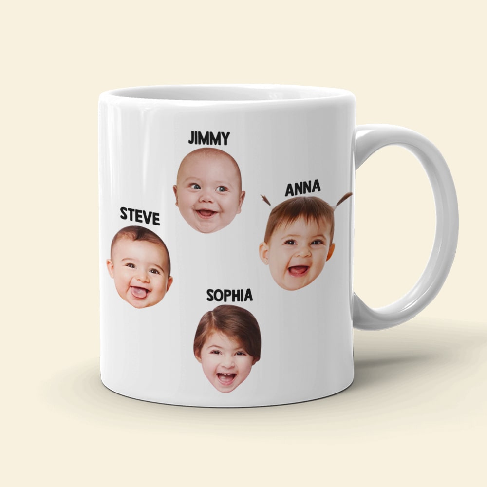 Custom Photo Kid, Good Looks, Mom, Personalized Mug, Gift For Mother
