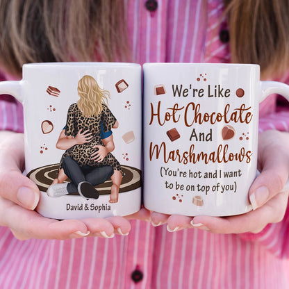 Personalized Gifts For Couple Coffee Mug We're Like Hot Chocolate