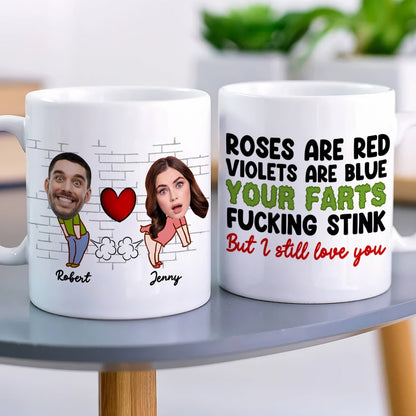 Fart Couple, Personalized Coffee Mug, Valentine Gifts, Gifts For Couples
