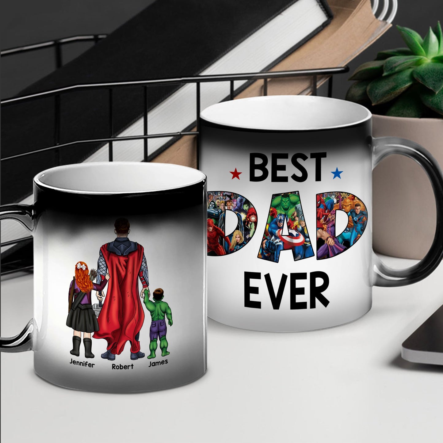 Personalized Gifts For Father Coffee Mug Happy Best Dad Ever 012QHQN290324PA