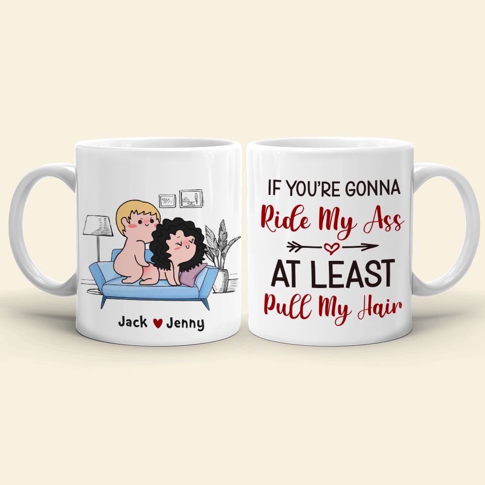 At Least Pull My Hair-Gift For Couple-Personalized Coffee Mug-Funny Couple Mug