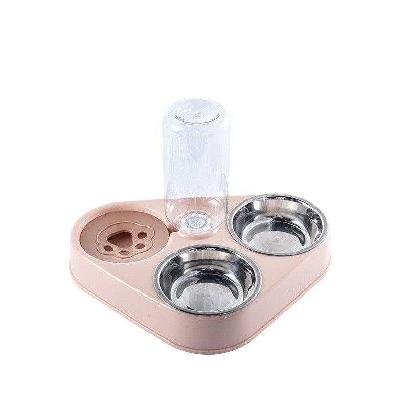 Triple Pet Food & Water Dispenser