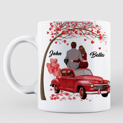 Couple Car And Tree Gift For Him For Her Personalized Mug