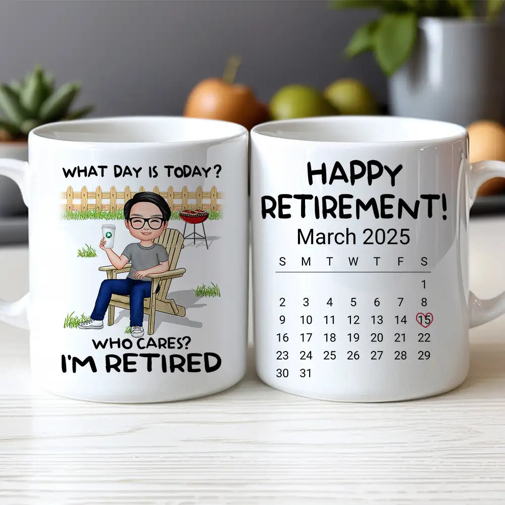 Personalized Retirement Mug - Custom White/Ceramic Coffee Cup